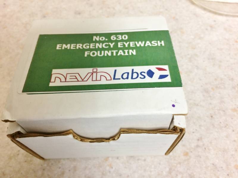 lot 108 image: New In Box Nevins Labs Emergency Eyewash Fountain