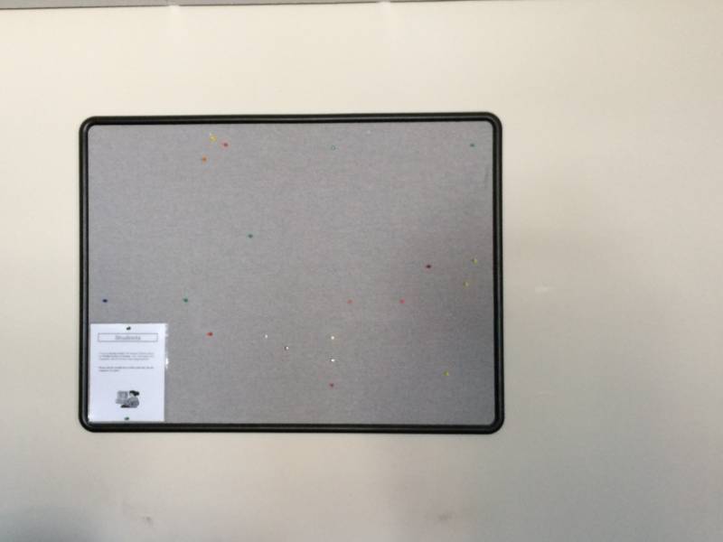 lot 37 image: Grey Bulletin Board - Great Condition