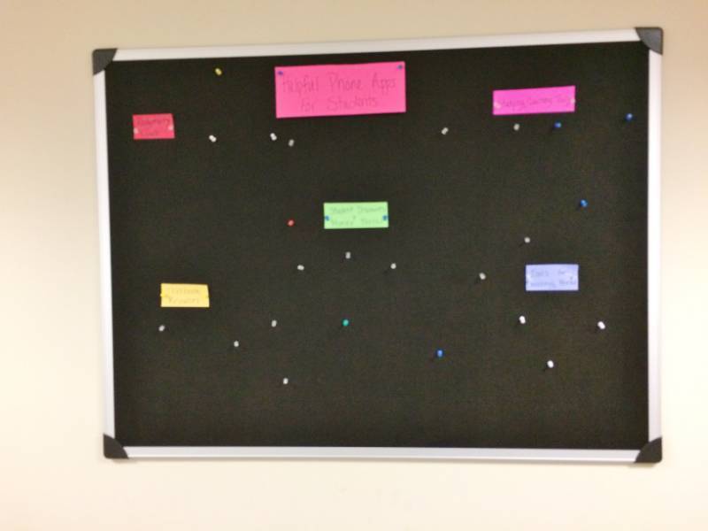 lot 40 image: Black Bulletin Board - Excellent Condition
