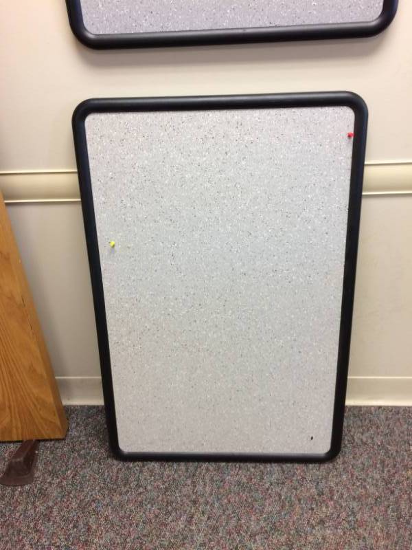 lot 43 image: Two Grey Bulletin Boards - Great Condition