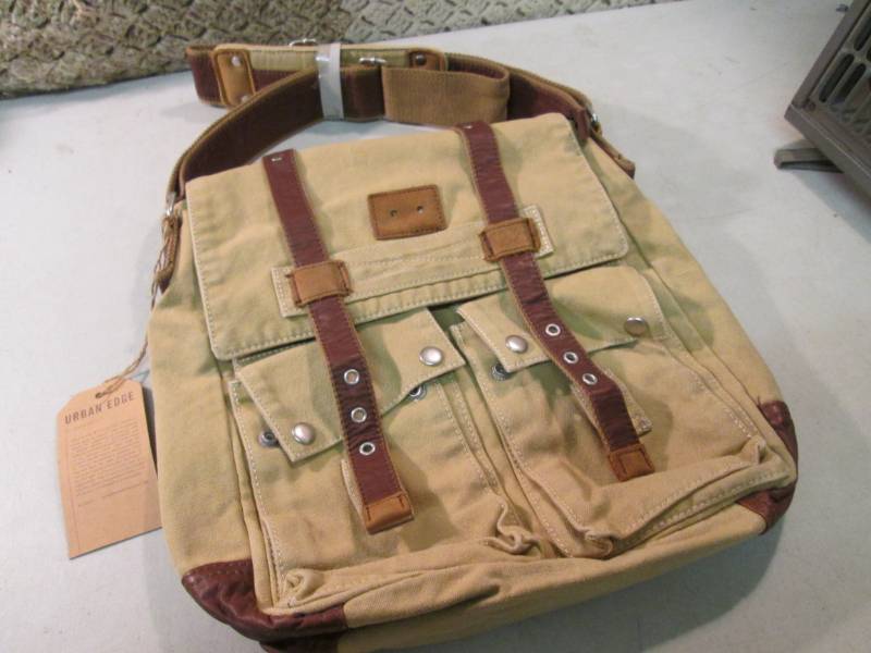 Urban Edge Canvas and Leather Bag 1...