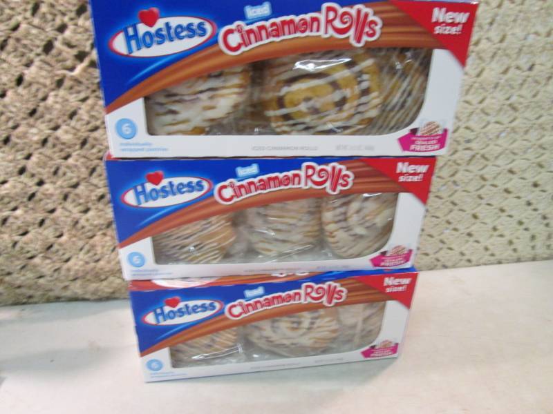 3 Boxes of Hostess Iced Cinnamon Ro...