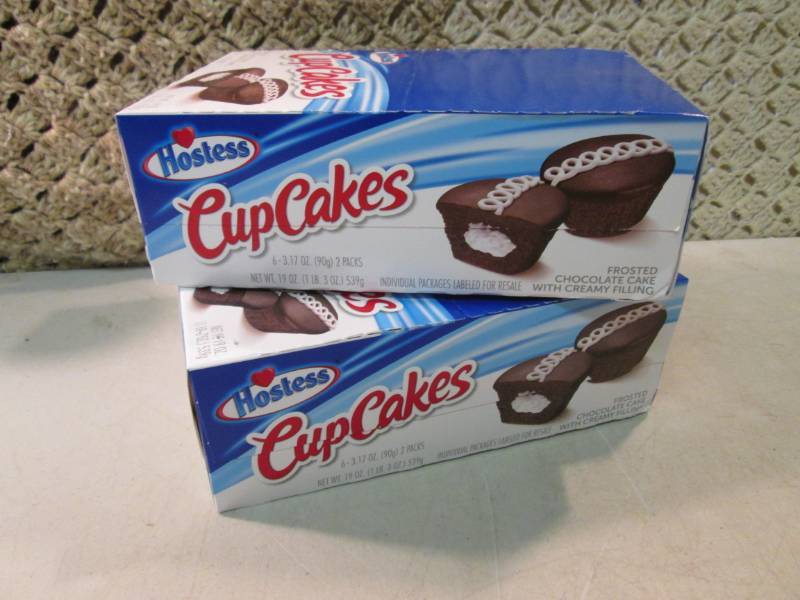2 Big Boxes of Hostess Cup Cakes Be...