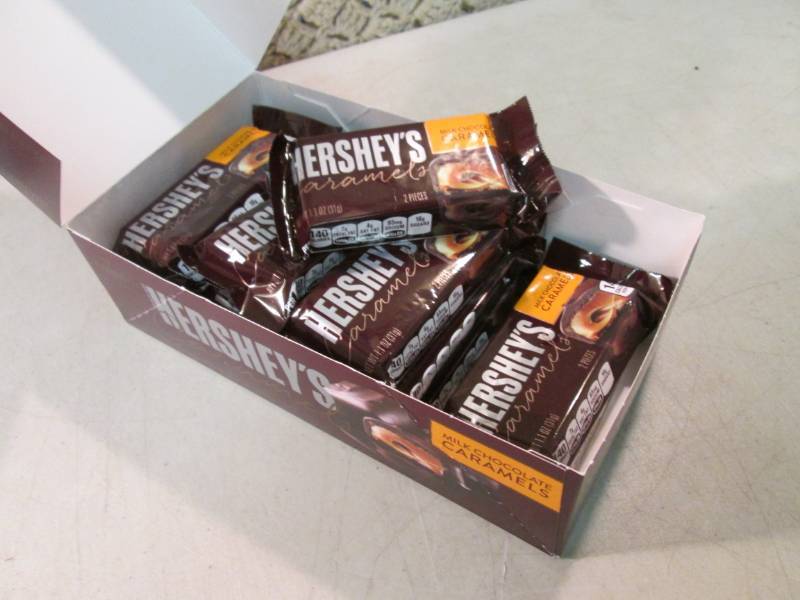 Box of 12 Hersheys Caramels Best by...