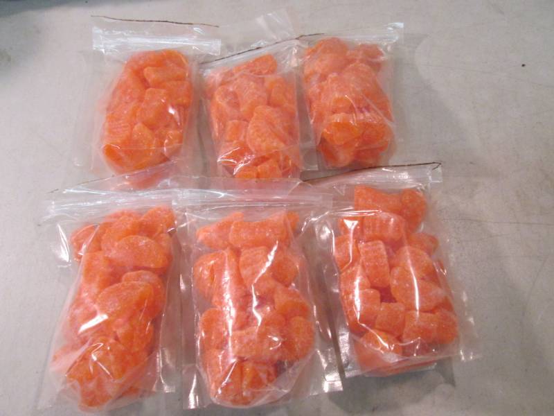 6 Bags of Orange Slice Candy Unmark...