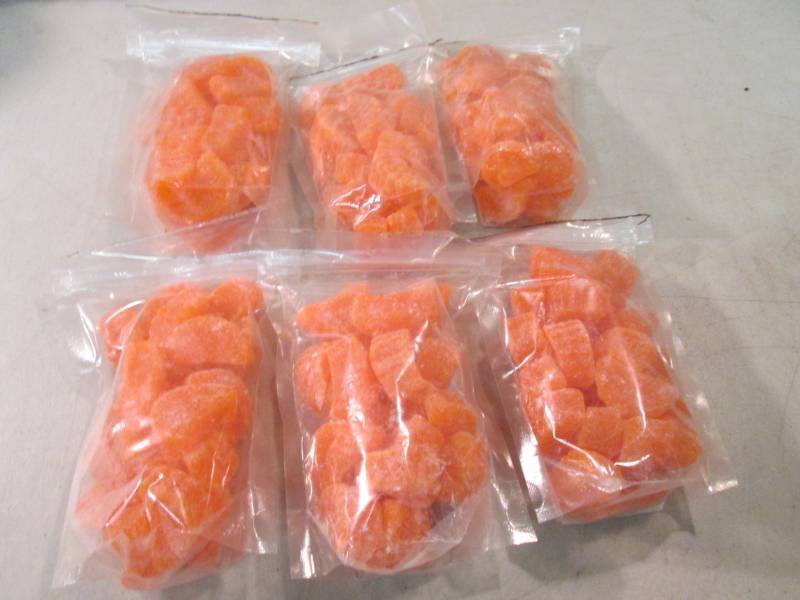 6 Bags of Orange Slice Candy Unmark...