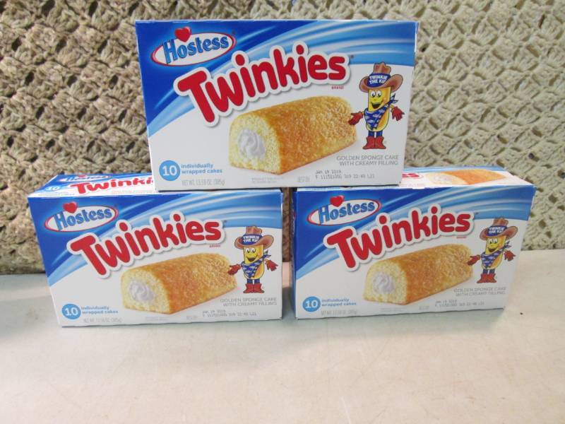 3 Boxes of Hostess Twinkies Best by...