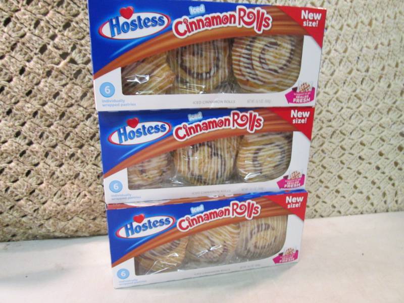 3 Boxes of Hostess Iced Cinnamon Ro...