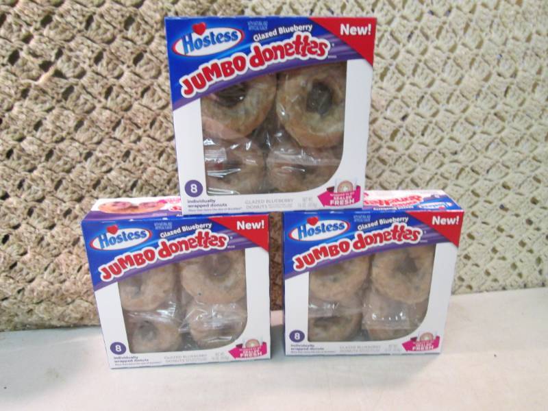 3 Boxes of Hostess Glazed Blueberry...