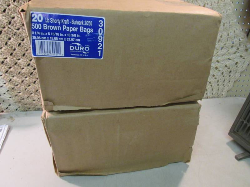 2 Bundles of 20 lb Shorty Kraft Pap...