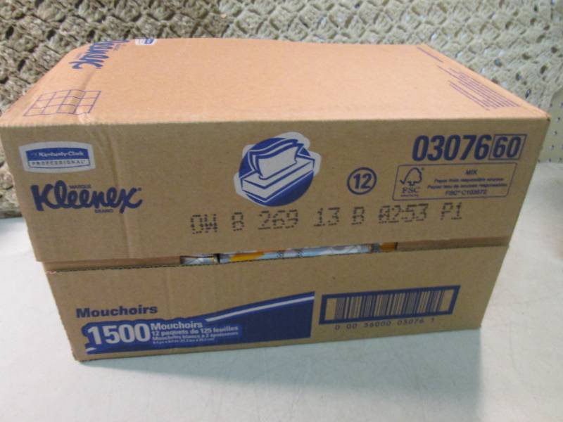 Case of 12 Boxes of Kleenex Facial ...