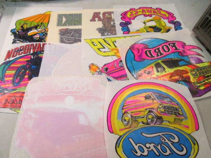 Lot of 10 Misc Heat Press Transfers...