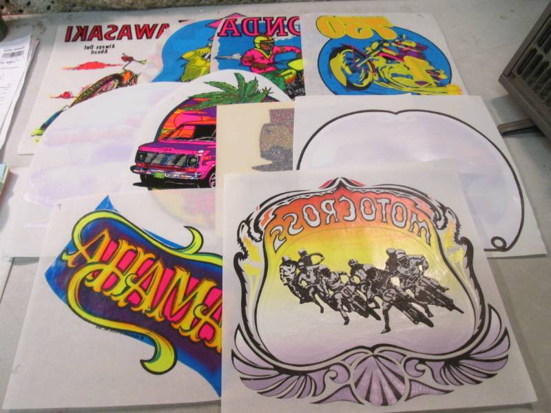 Lot of 10 Misc Heat Press Transfers...