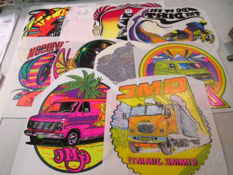 Lot of 10 Misc Heat Press Transfers...