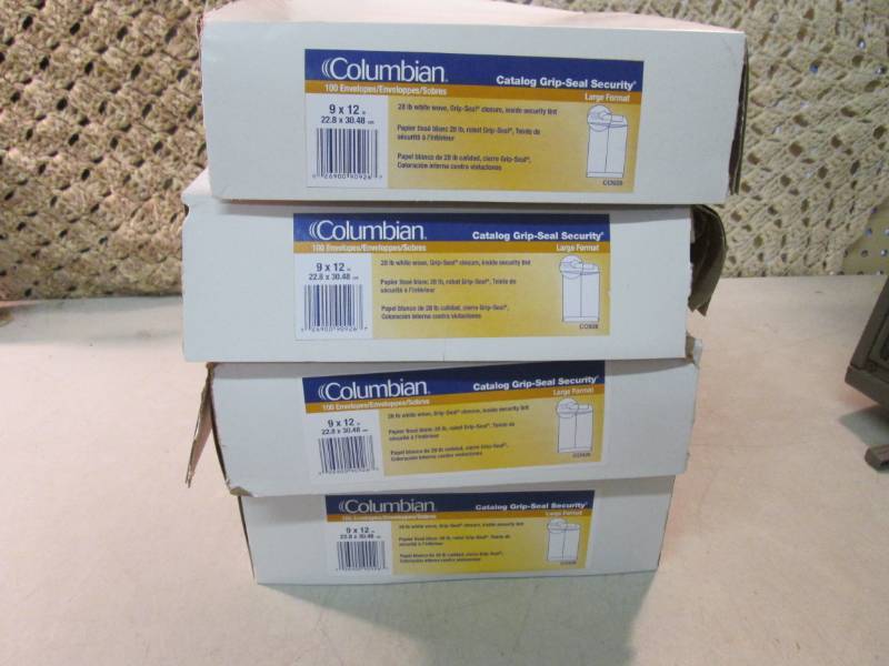 4 Boxes of 9 x 12 Mailing Envelop...