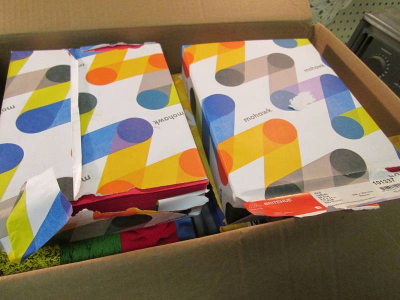 9 Reams of Mostly Various Colored C...