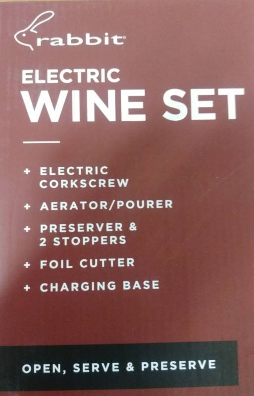 lot 18 image: Rabbit Electric Wine Set NEW