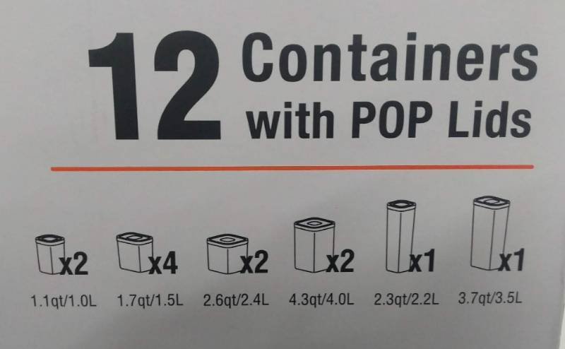 lot 19 image: OXO SoftWorks 12 Piece POP Container