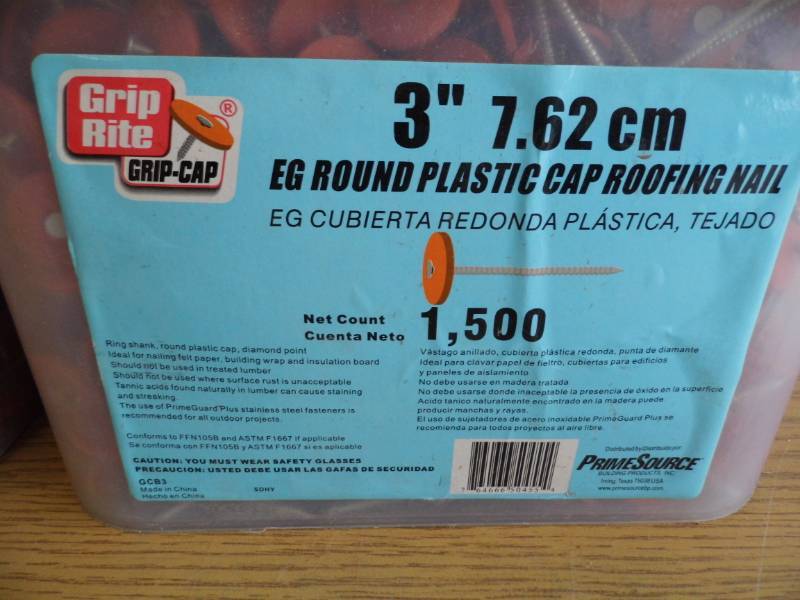 Lot of 2 Grip Rite Roofing Nails