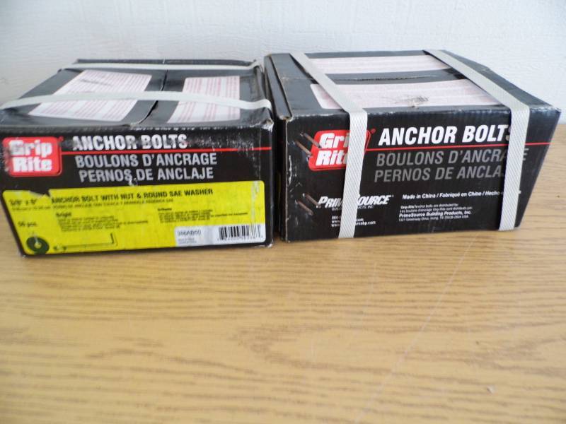 Lot of 2 Grip Rite Anchor Bolts