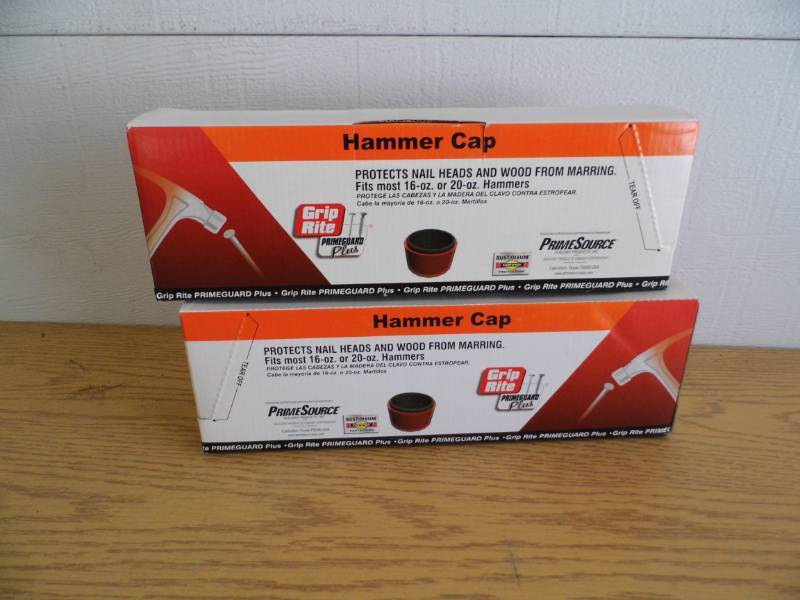 Lot of 2 boxes Grip Rite Hammer Caps