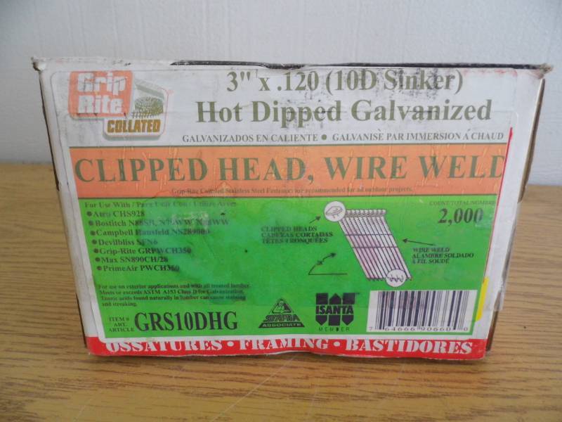 Grip Rite Clipped Head Wire Weld