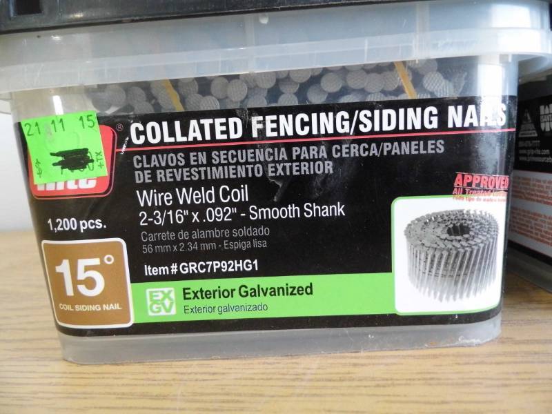 Lot of 2 Grip Rite Collated Fencing Nails