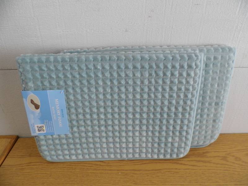 Lot of 2 New Memory Foam Bath Mats