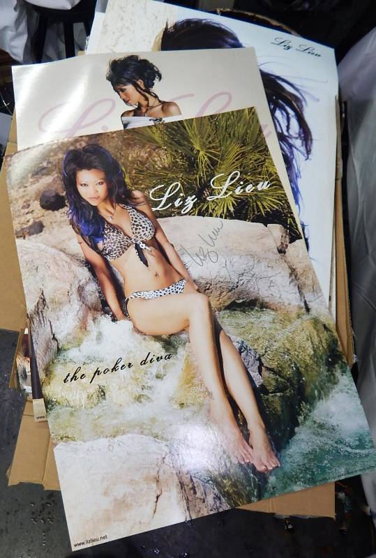 lot 32 image: Lot of Liz Lieu Autographed Posters