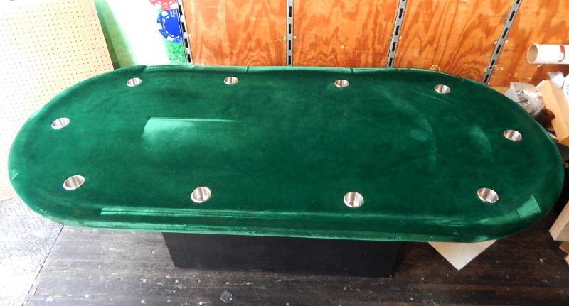lot 13 image: New Large Custom Built Ten Player Poker Gaming Table