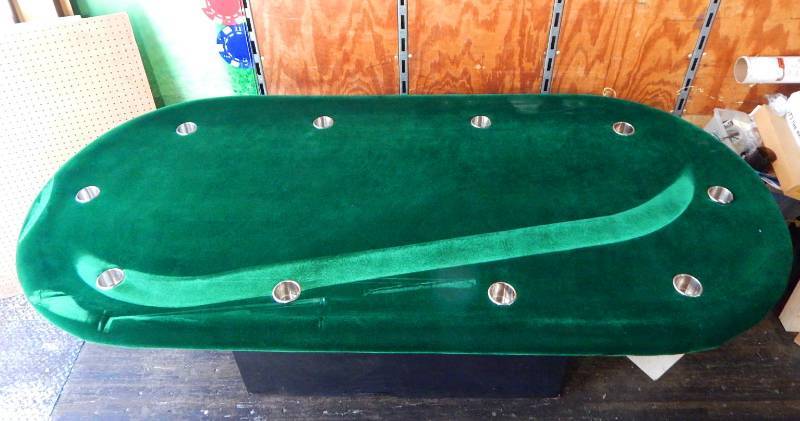 lot 14 image: New Large Custom Built Ten Player Poker Gaming Table