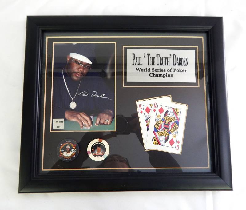 lot 151 image: Set of Paul Darden and Erick Lindgren Limited Edition Pro Poker Player Autographed Plaques