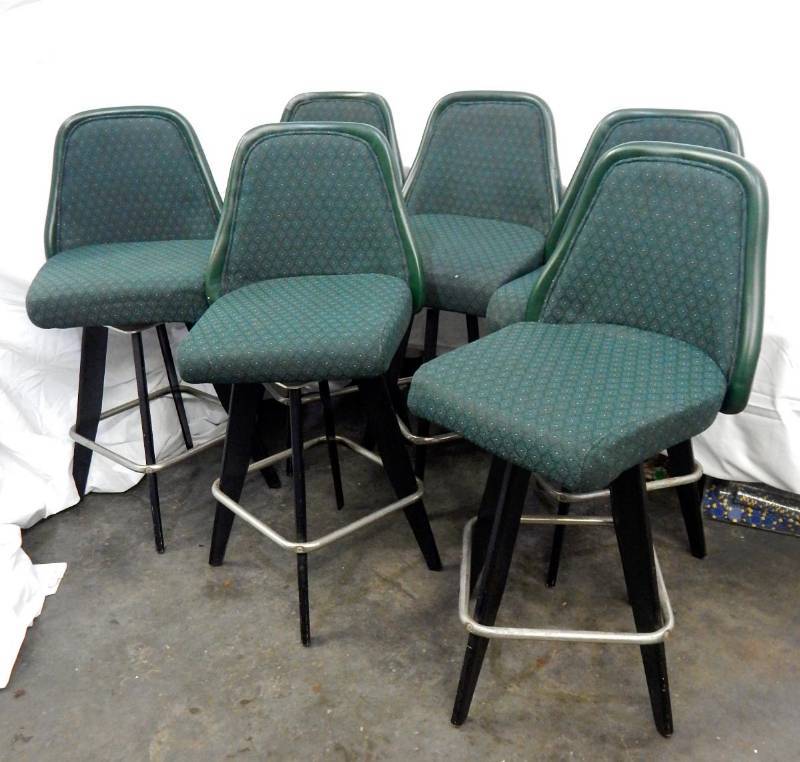 lot 20 image: Lot of Six Tournament Used Contract Supply Company Swivel Base Casino Gaming Chairs