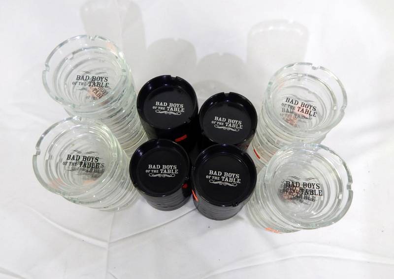 lot 117 image: Large Lot of New Bad Boys of the Table Ashtrays