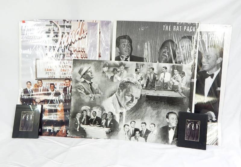 lot 50 image: Lot of Rat Pack Posters and Framed Prints