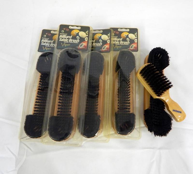 lot 53 image: Lot of Pool and Gaming Table Brushes