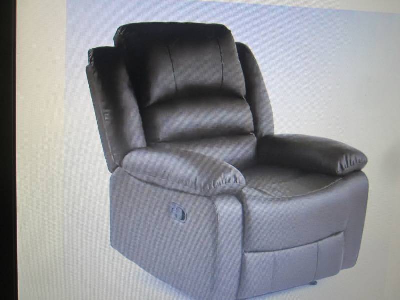 lot 18 image: Overstuffed Recliner open box Retai...