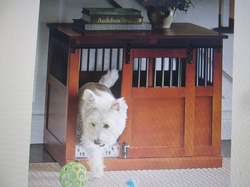 lot 28 image: Barn Door Pet Crate open box Retail...