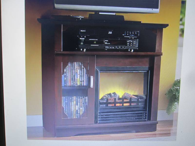 Media Storage Electric Fireplace Furniture Home Decor