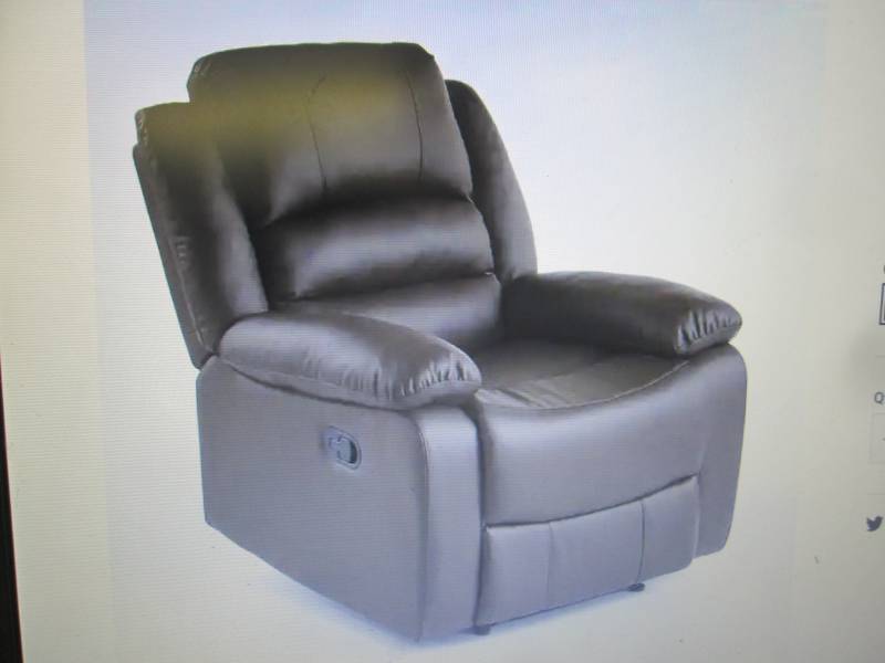 lot 46 image: Overstuffed Recliner open box Retai...