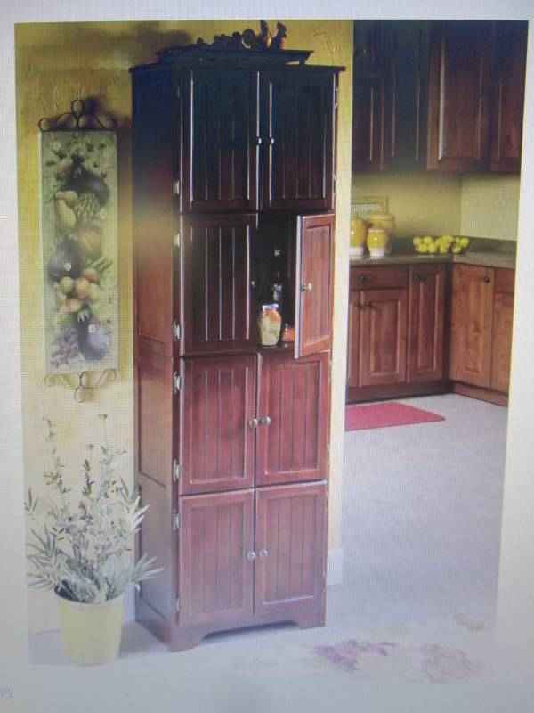 lot 57 image: 8 Door Wall Cabinet open box Retail...
