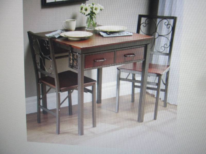 lot 64 image: Dining Desk Table -, open box Assem...