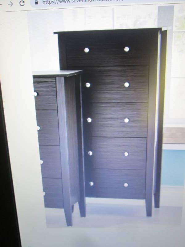 lot 127 image: Emil 5-Drawer Chest open box Retail...