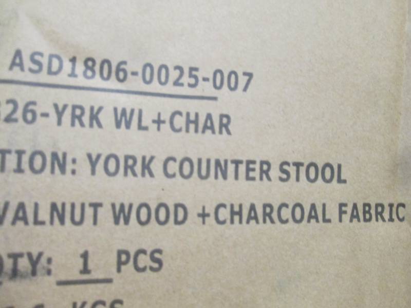 lot 167 image: Lumisource York 26 in. Walnut and C...