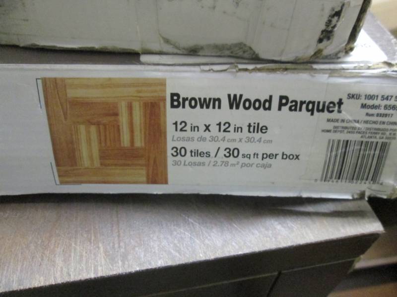 lot 175 image: 2 Cases TrafficMaster Brown Wood Pa...