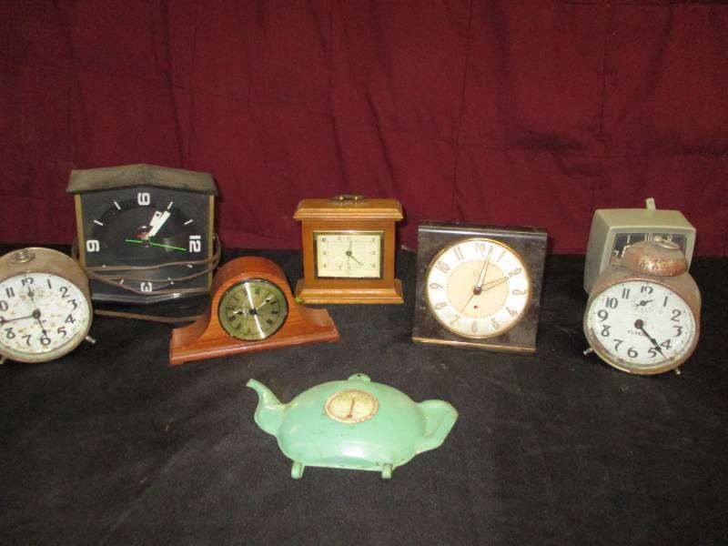 Old antique clocks,