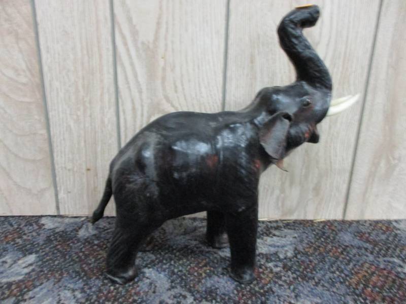 Leather Elephant with tusks