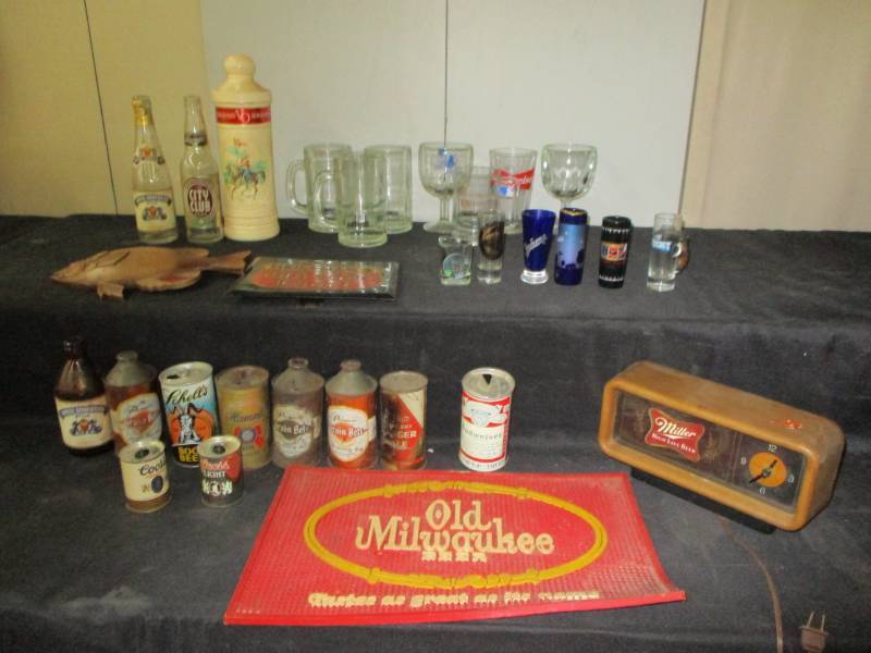 Liquor Items, Miller, Milwalkee, shot glasses and more