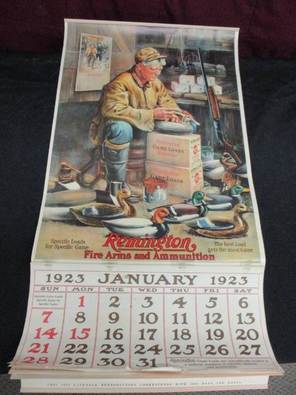 1923 Remington Calendar