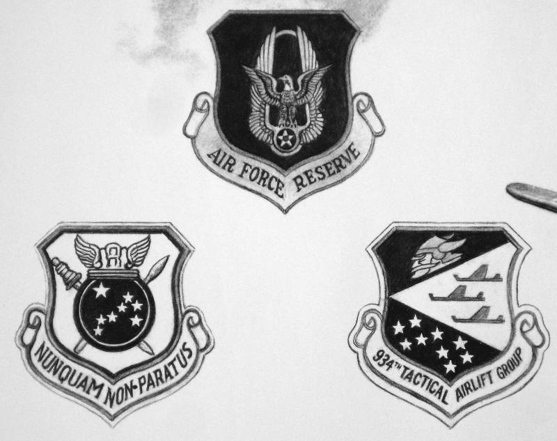 lot 103 image: 934th TACTICAL AIRLIFT GROUP COMMEMORATIVE PRINT